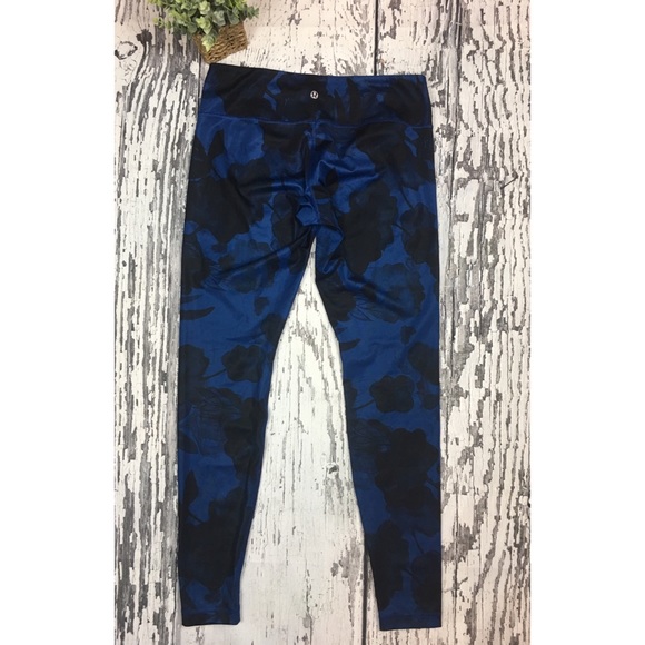 lululemon athletica Pants - Lululemon Blue / Black Rose - Size 10